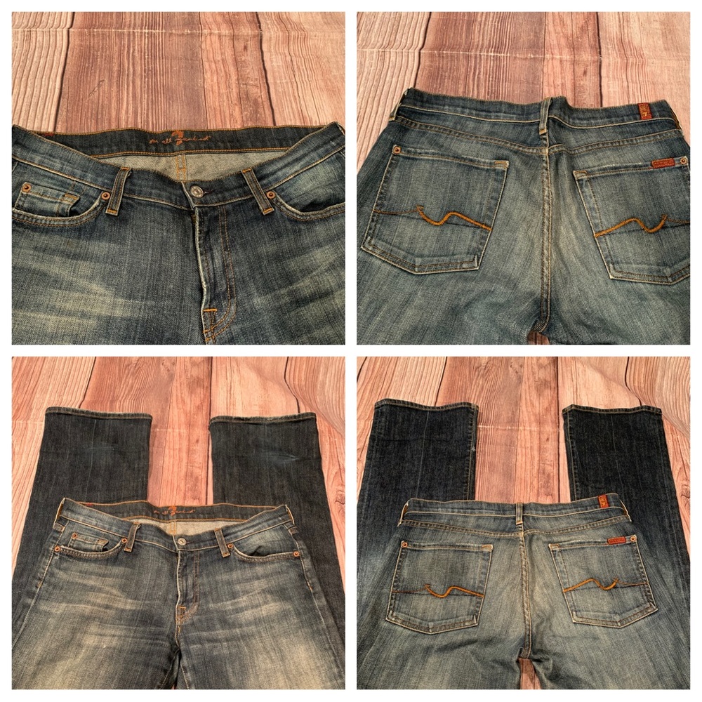 7 for all Mankind long legs bootcut jeans size 31
Inseam 34”
